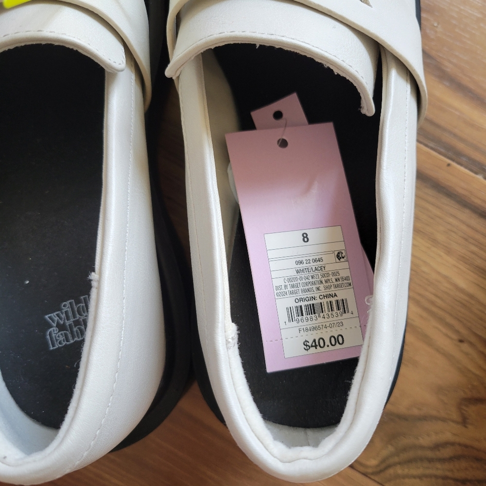 🎯nwt wild fable lacey loafer shoes with memory foam - Picture 10 of 11